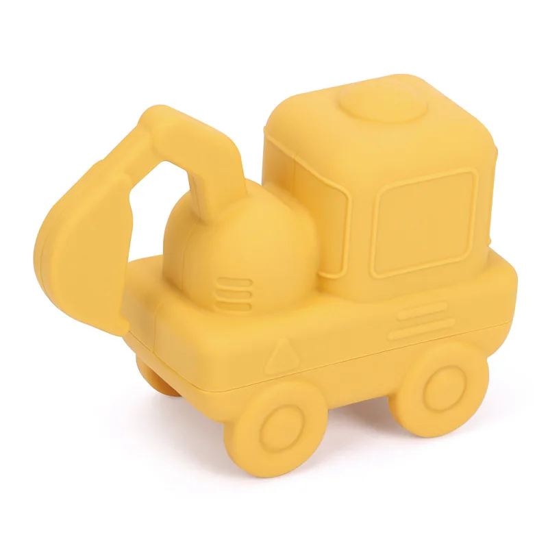 Baño para niños, coche de ingeniería, silicona, salpicaduras, baño de bebé, juguetes flotantes para baño