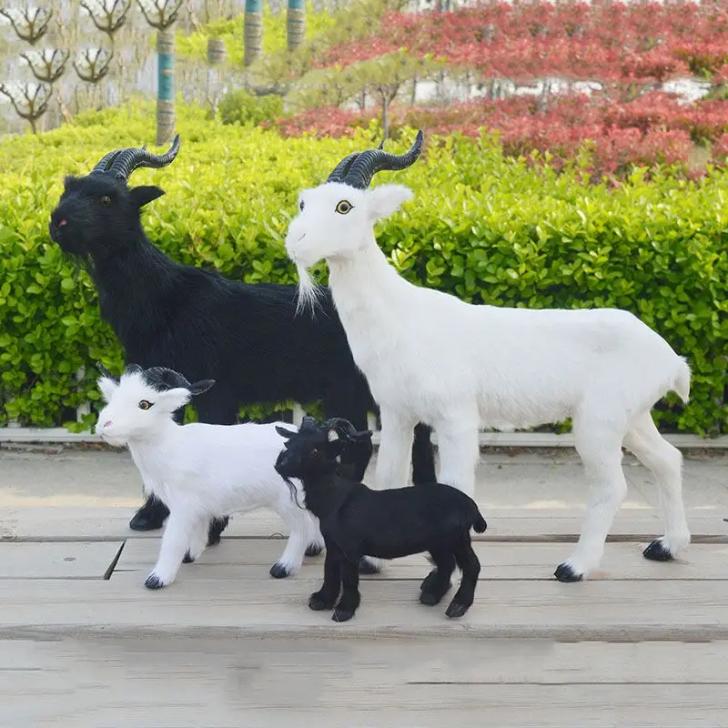 Realistic Goat Lamb Animal Model Festival Gift Toy Window Display Decoration