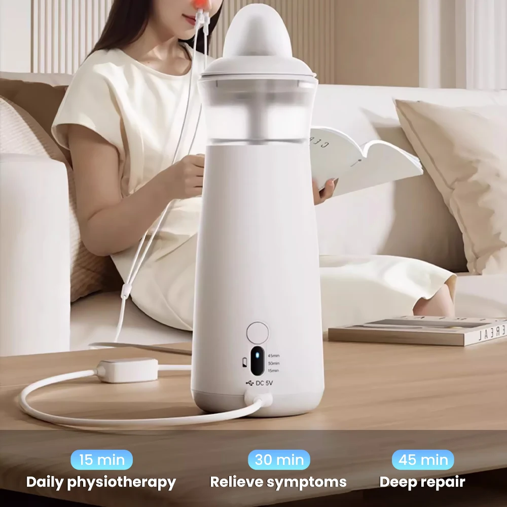 2 in 1 650nm Red Light Nasal Laser Physical Therapy irrigator Apparatus Sinusitis Cure Machine Allergic Rhinitis Treatment