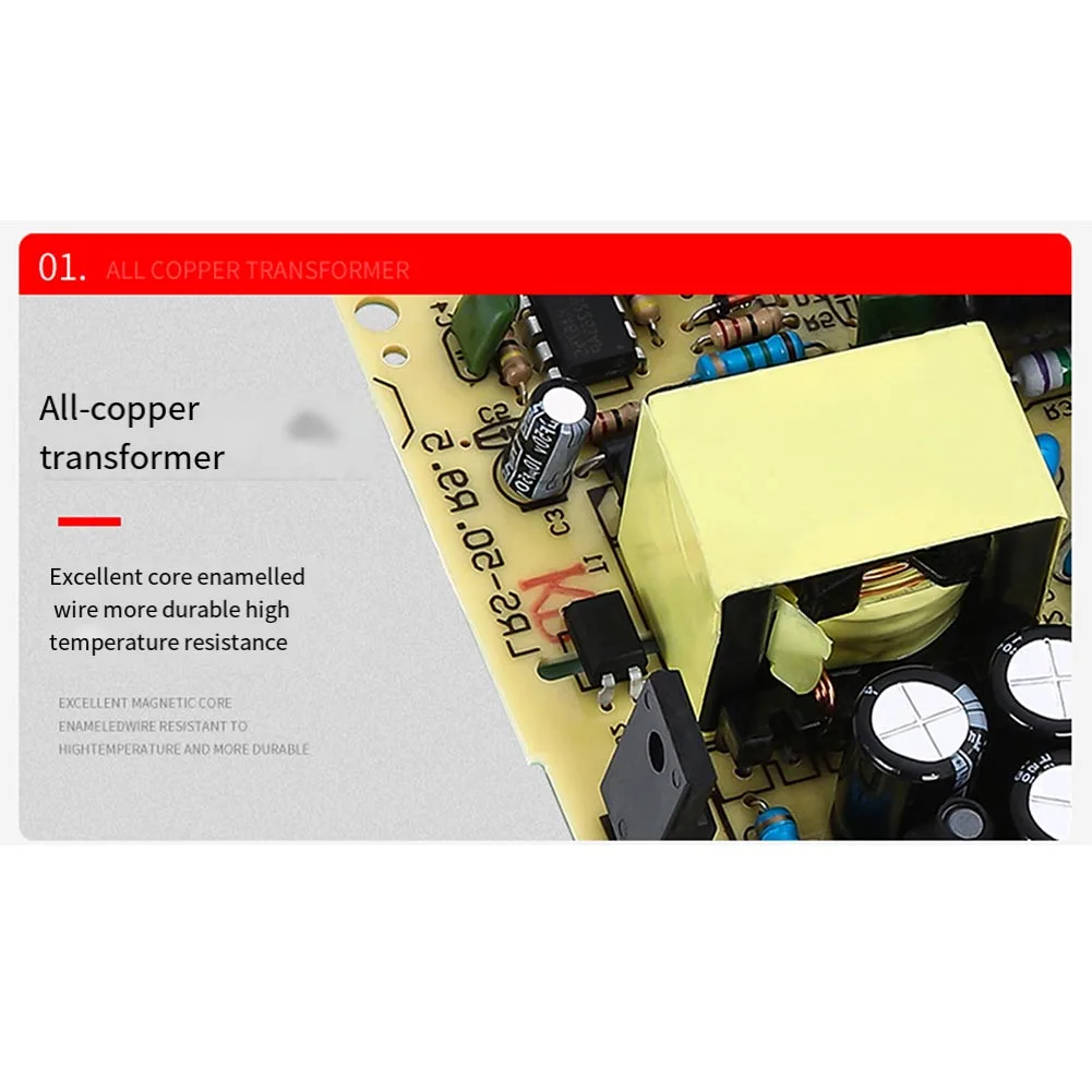 AC DC Power Supply LRS-50-24 Robust Metal Construction Voltage Adjustment Range 24-28V 24v Power Supply For Led Strips