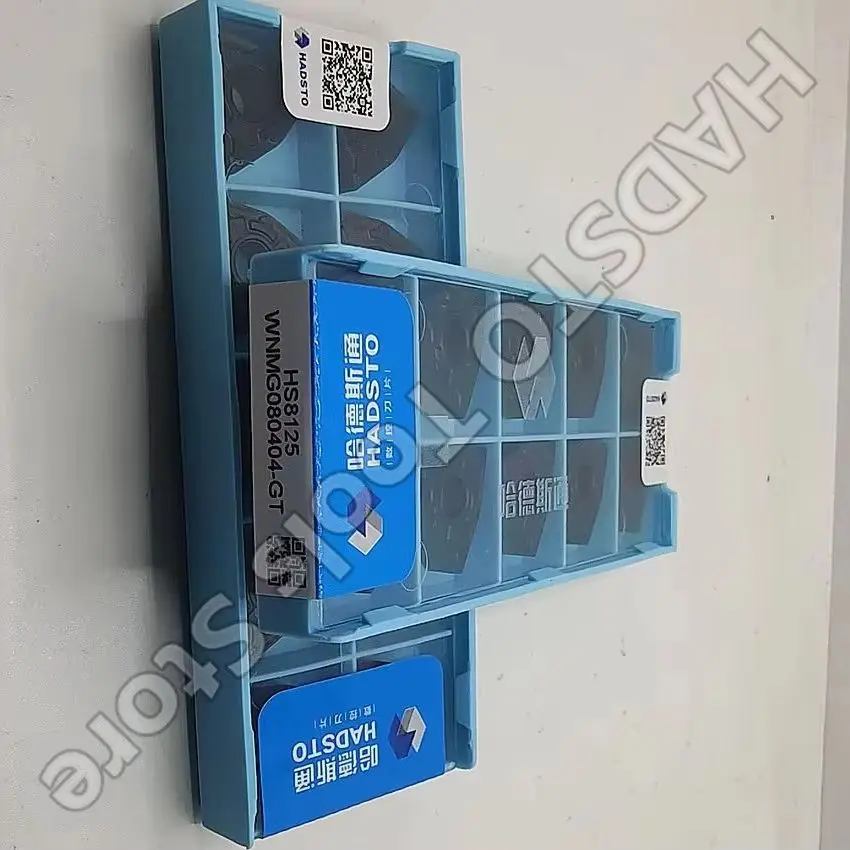 

WNMG080404-GT HS8125 WNMG080404-GT WNMG431 HADSTO CNC blade carbide inserts Turning inserts For Steel 10pcs/box