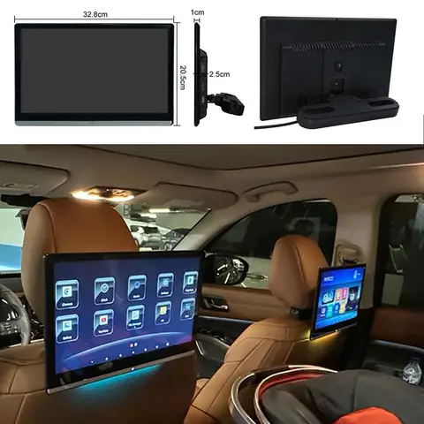 2025 랜드 로버 레인지 로버 WiFi 자동차 머리 받침 모니터 안드로이드 HDMI 블루투스 미러 링크에 대한 최신 UI 스타일 TV 뒷좌석 화면