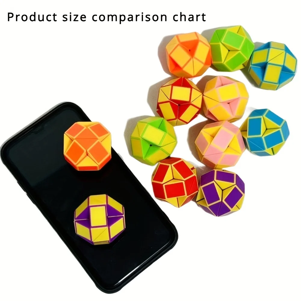 1/20Pcs Folding Magic Snake Ruler Puzzle - Antistress Educational Toy with Birthday Party Favors and Goodie Bags Party Gift