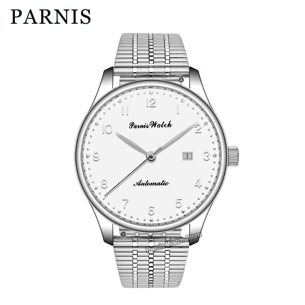 

Parnis 44mm New Arrival Miyota8215 Automatic Mechanical Sapphire Crystal Stainless Steel Men Watch