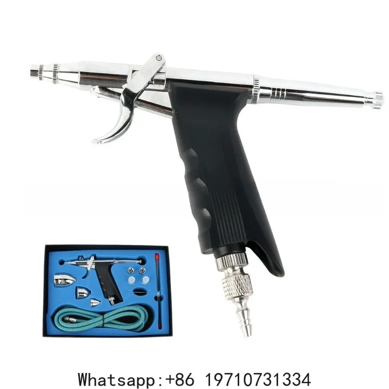 

116AK three-caliber model spray paint painting inkjet printer mini small airbrush set airbrush air pump