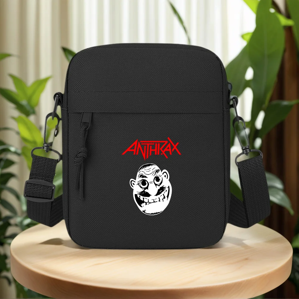 Band smiling face art design Men Crossbody Bag Single Shoulder Women Cartoon Anime Film Printing Design Unisex