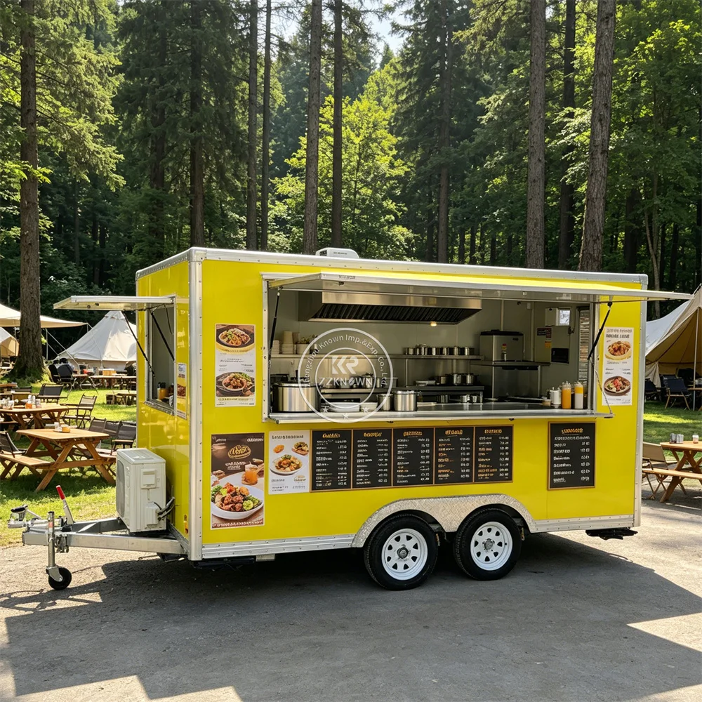 

Customized Food Trailer Mobile Concession Ice Cream Truck Mobile Pizza Coffee Food Truck With Fully Equipped