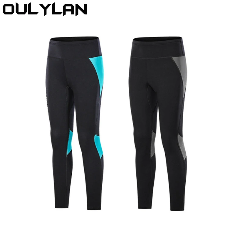 Oulylan 2MM Neoprene Men Women Diving Trousers Keep Warm Against Cold Surfing Snorkeling Separate Wetsuit Yoga Sweat Pants