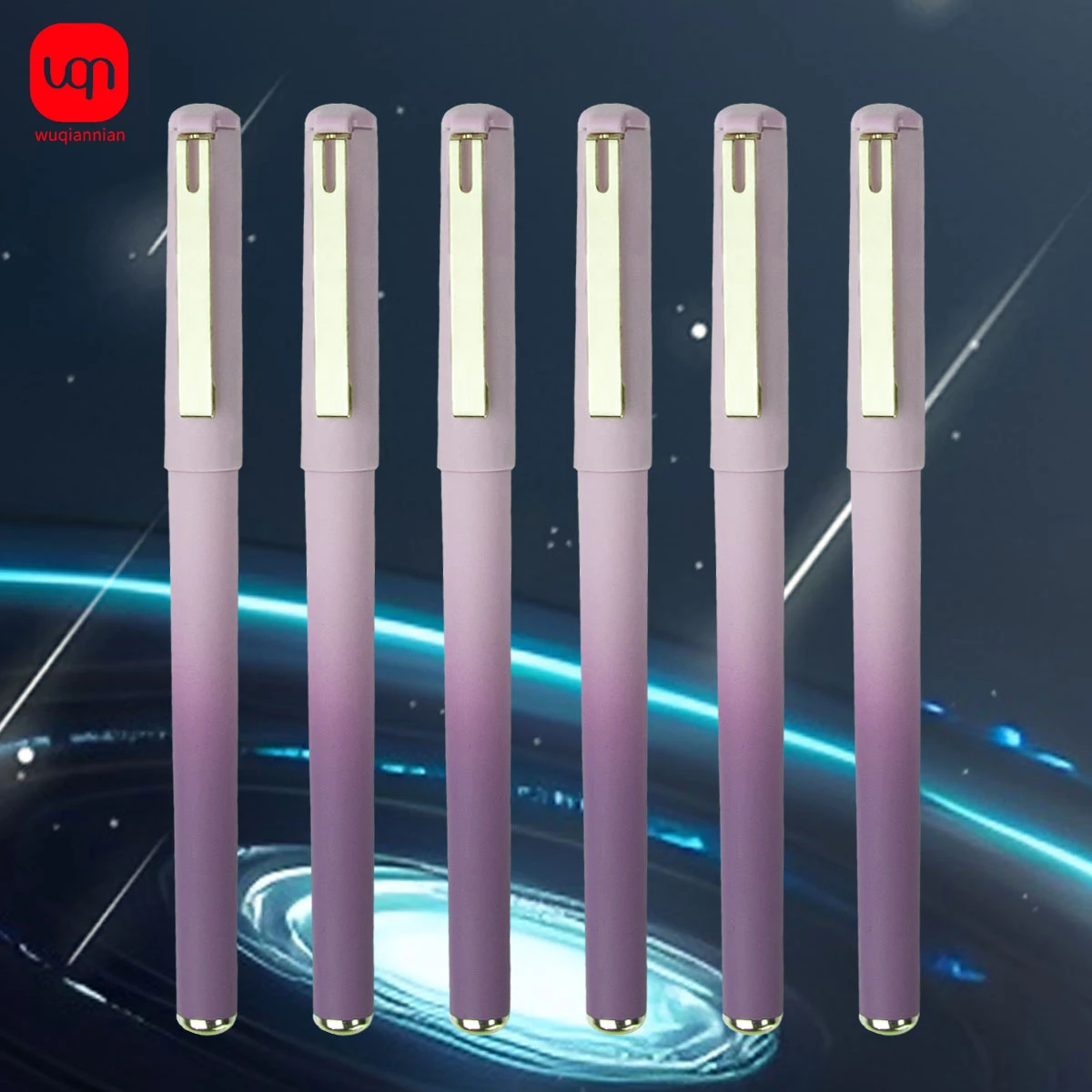 3/6 stücke lila Tinte Gel schreiber,, 0,7mm, zum Schreiben, Nachfüllen mit großer Kapazität, Büromaterial zurück zur Schule – Detail 7