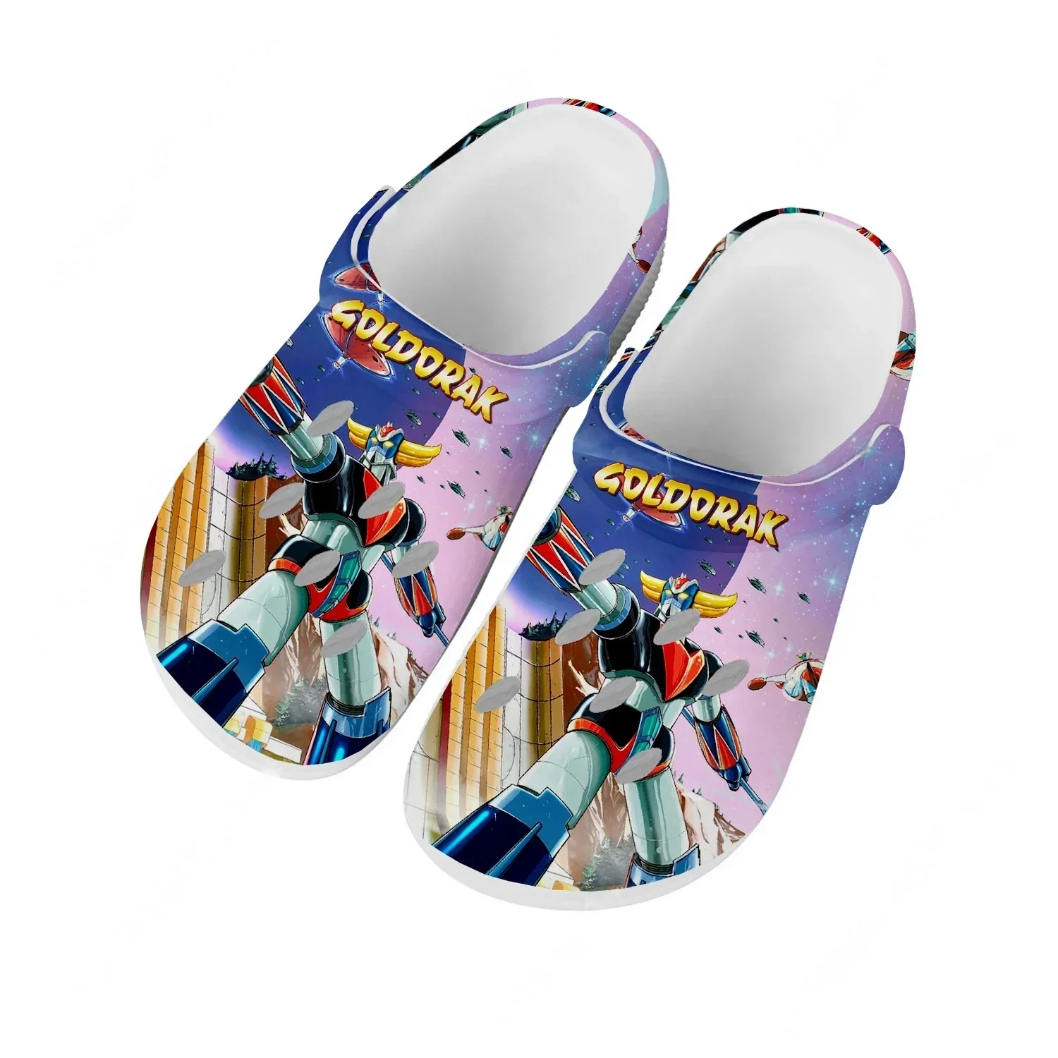 UFO Robot Goldrake Grendizer Water Shoes Mens Womens Comfortable Home Garden Clogs Customizd Sandals Breathable Hole Slippers
