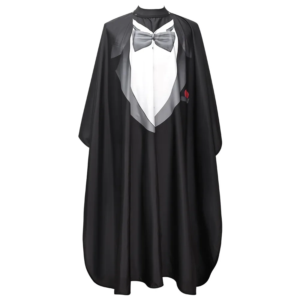 スーツ理髪店ケープのパターンプロフェッショナルスタイリングツールサロンヘアカットシャツ帯電防止シリコーンネックライン