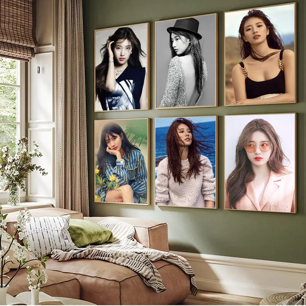 Korea Bae Suzy Poster Prints Artwork festival Bedroom Club living room Home Deco