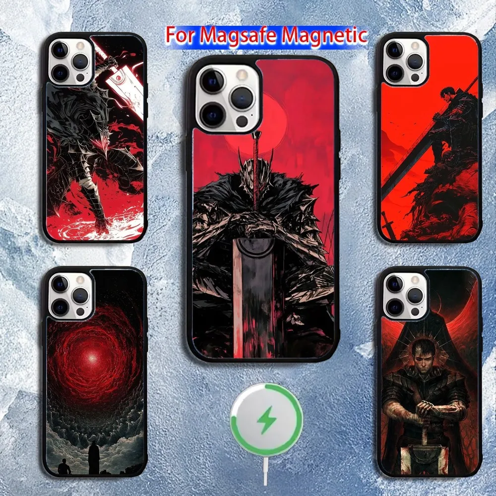 

B-Berserk G-Guts comics Phone Case For iPhone 16,15,14,13,12,11,Pro,Max,Plus,Mini,Magsafe,Magnetic Wireless Charging Case