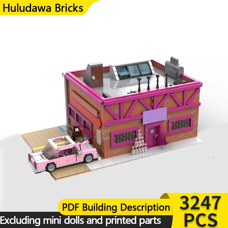 Popular Movie Model MOC Building Bricks Taverns On The Street Pub Modular Technology Gifts Holiday Assemble Children Toys Suit