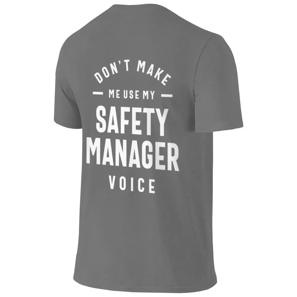 Safety Manager Job Title Gift Slimming Reversible T-shirtUrban Minimalist Everyday Versatility Basic Tee