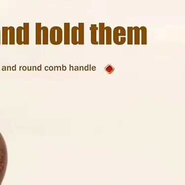 10-Teeth Copper & Wood Massager Comb For Head Meridian Therapy And Relaxation Golden Sandalwood Scraping Guasha Long Handle