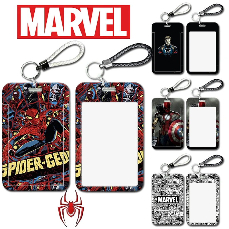 

Новинка, защита для карт и идентификационных карт Marvel, Человек-паук, студенческий стиль, Модная креативная Мужская и женская модель