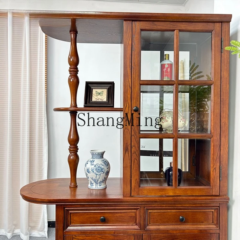 CL  entry living room entrance partition cabinet hall cabinet integrated door double-sided screen wine cabinet