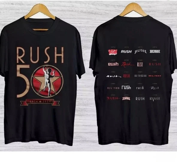 

Rush R50 Tour 2026 T-shirt, Rush Band Concert T-shirt, Retro Rock Music Unisplendour Casual and Comfortable Shirt