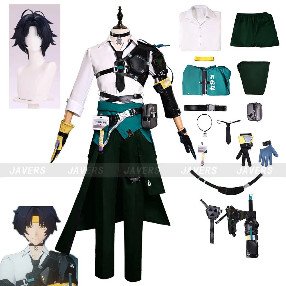 Harumasa-Costume de Cosplay Zenless Zone ontaripour Homme et Femme, Perruque de Groupe de Sauna, Ras du Cou, Accessoires d'Uniforme, Section 6, ixd'Halloween