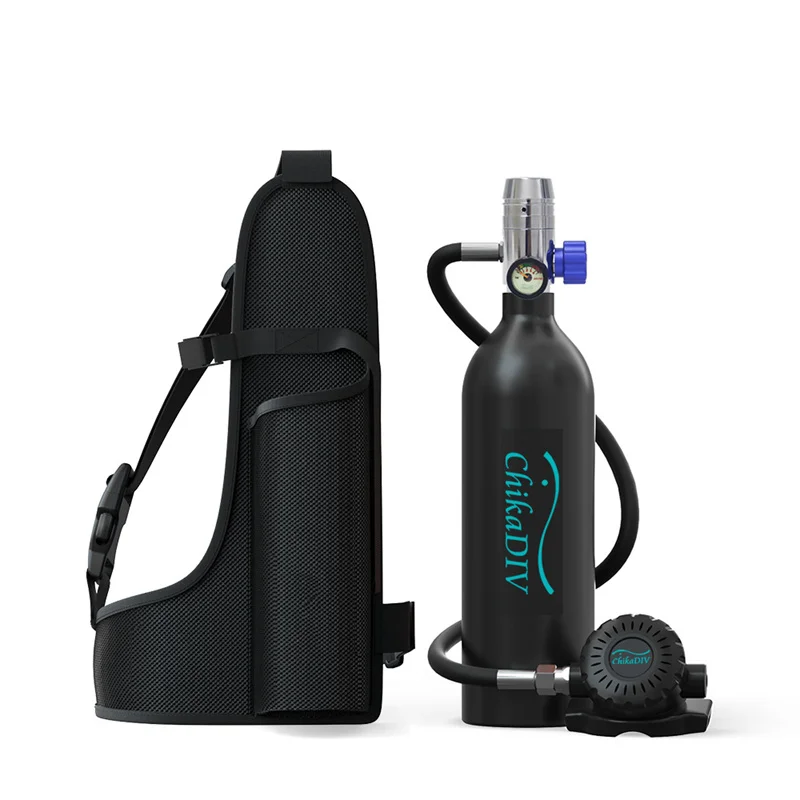 

Chikadiv C400 1L Scuba Diving Equipment/Bottle/Cylinder Air Tank 15-20 Minutes Underwater Mini Scuba Oxygen Tank Diving Gear