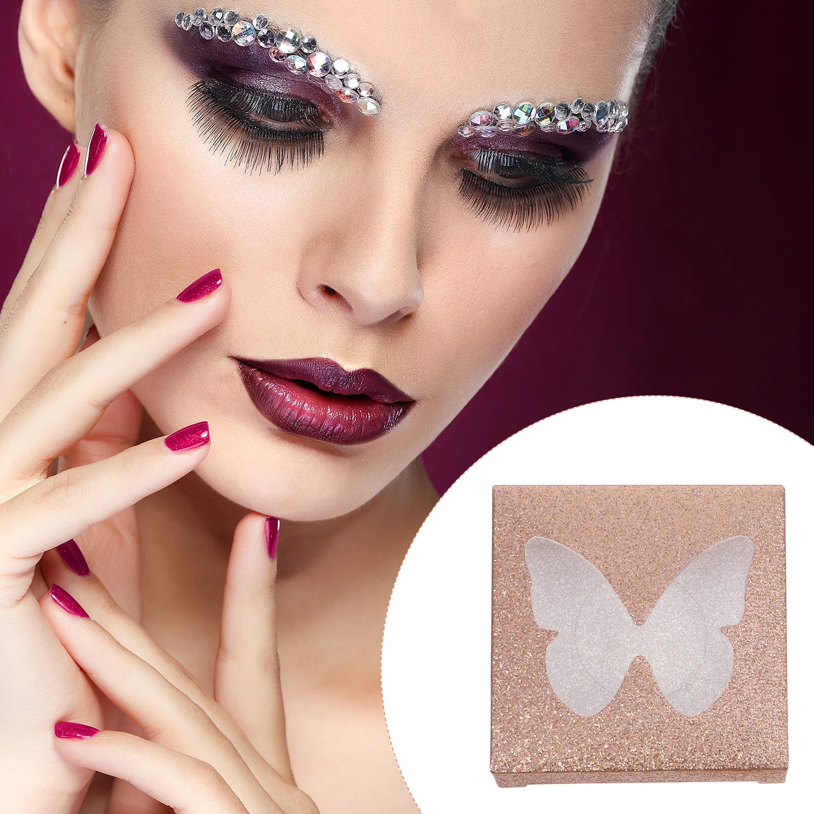

30pcs Box False Eyelash Case Eyelash Storage ganizer Empty Tray Holder Packaging Plastic Lightweight Portable