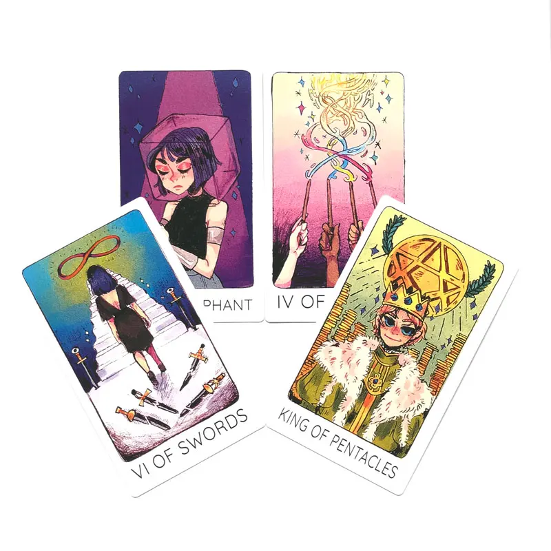 Hot selling 12 * 7CM Tarot Third Eye Tarot Leisure entertainment games Card, family gatherings Tarot Card Brochure Guide