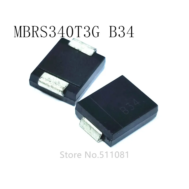 10PCS MBRS340T3G MBRS340 B34 340 SMC