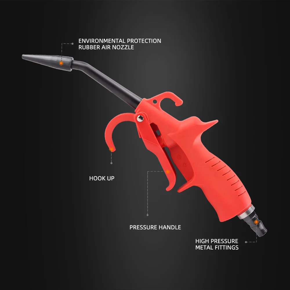 SPTA Plastic Steel High Pressure Dust Blow Gun Air Gun Air Blow Gun Air Jet Gun Engine Cleaning Tool For Car