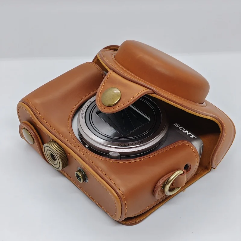 PU Leather Camera case bag for Sony Cyber-shot DSC-HX50 HX50V HX60