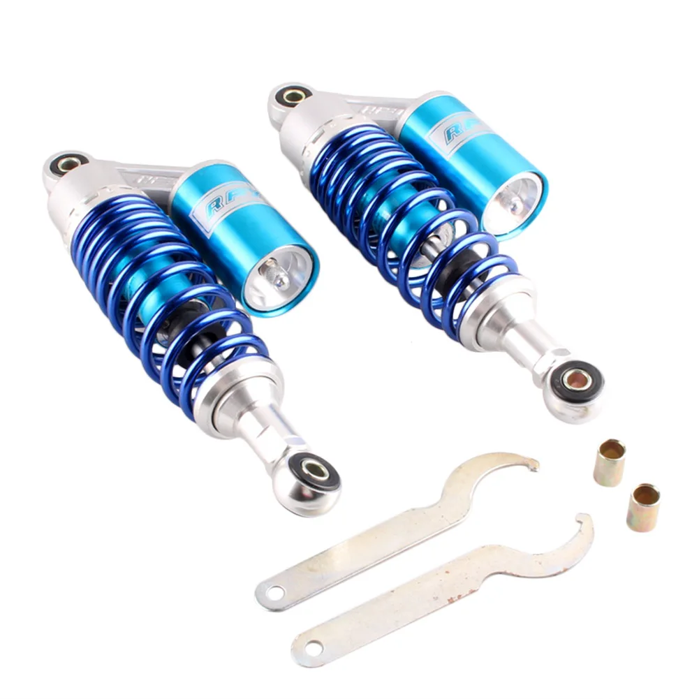 280mm Rear Air Shock Absorbers Blue Round Universal Motorcycle Scooter ATV