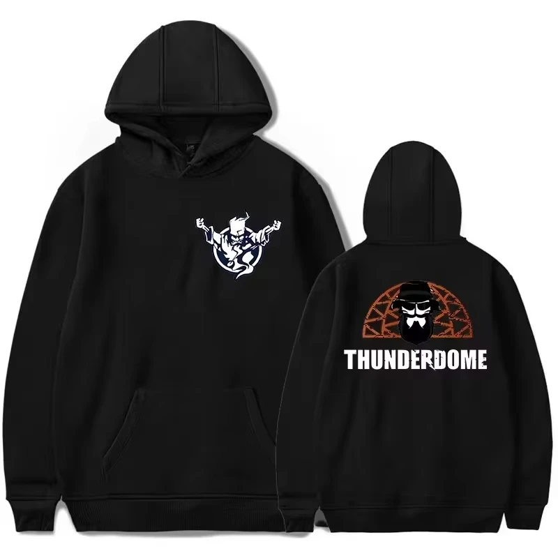 Autumn Thunderdome Hardcore Fashion Casual Trend Cartoon Car Print Men\'s High Street Hip Hop Trend Casual Men\'s Hoodie