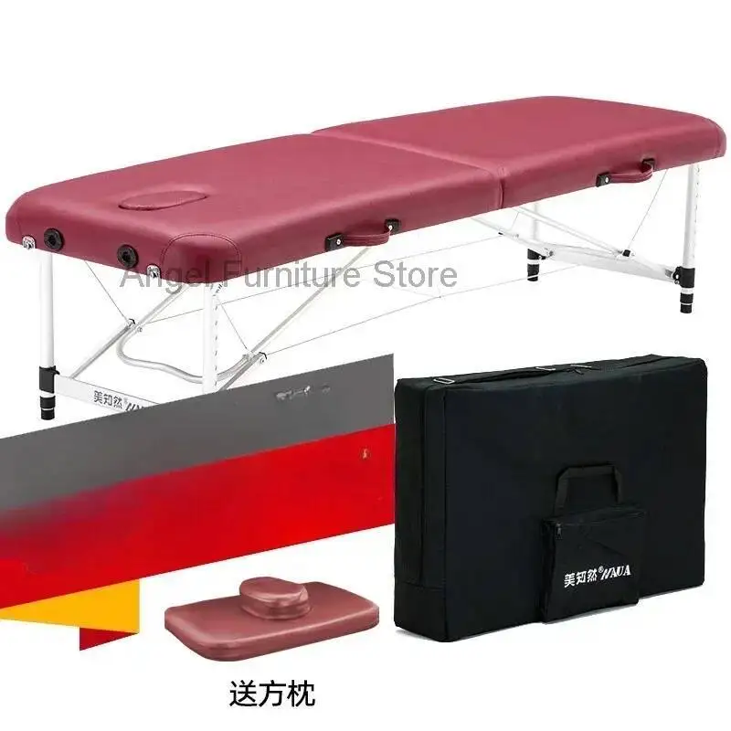 

Foldable Physiotherapy Spa Massage Beds Face Bathroom Ear Cleaning Massage Beds Nail Pedicure Lit Pliant Salon Furniture MR50MB