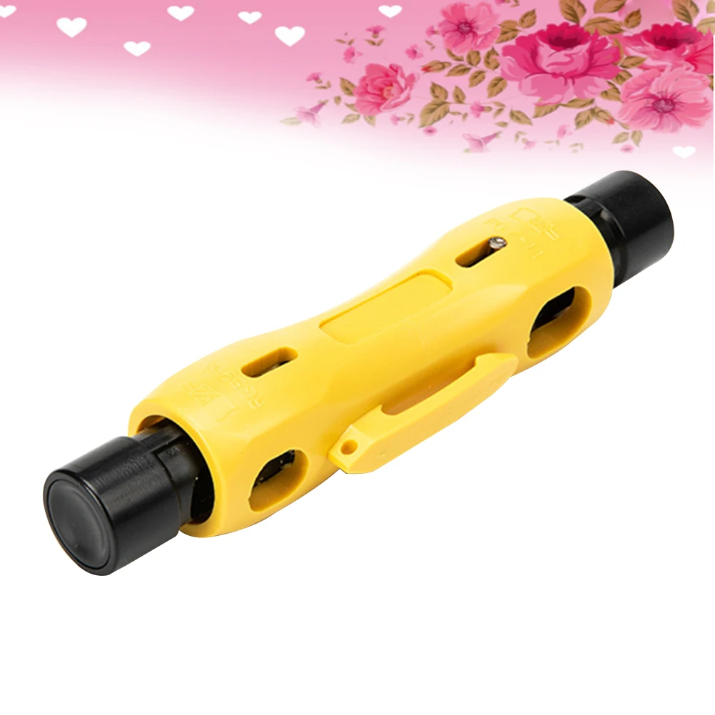 Gele kabelstripper Draadstriptang Hoogfrequente messen Dikke luidsprekerkabel Cutter Tool Fitting Klem