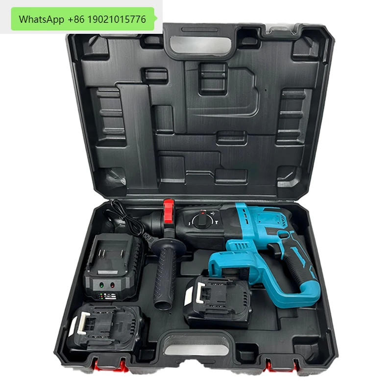 Wholesale 21v rechargeable electric hammer industrial power supply DIY rotary impact drill perforator cordless battery source