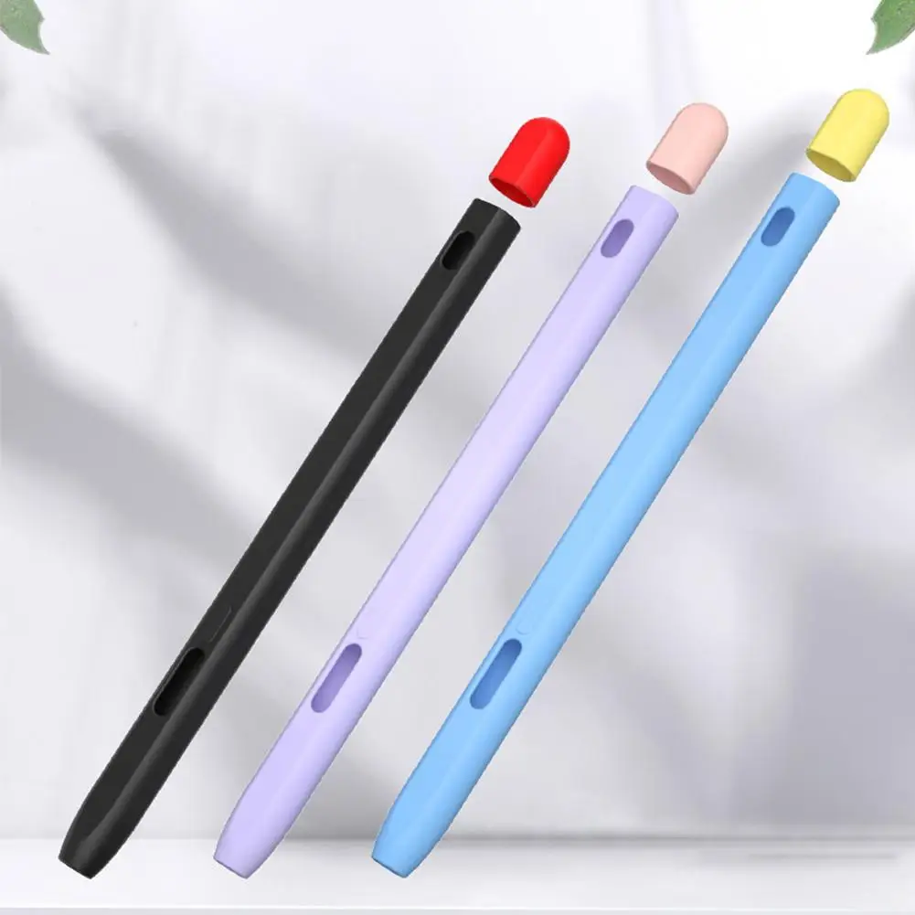 갤럭시 탭 S-pen Pro 스타일러스 실리콘 케이스 안티 스크래치 펜 보호 커버 경량 스킨 터치 펜 커버 대비 색