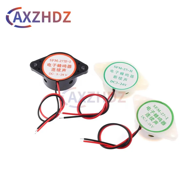 

1PCS SFM-27 Great IT 95DB Alarm High-decibel 3-24V 12V Electronic Buzzer Beep Alarm Continuous Beep for Arduino SFM-27-W