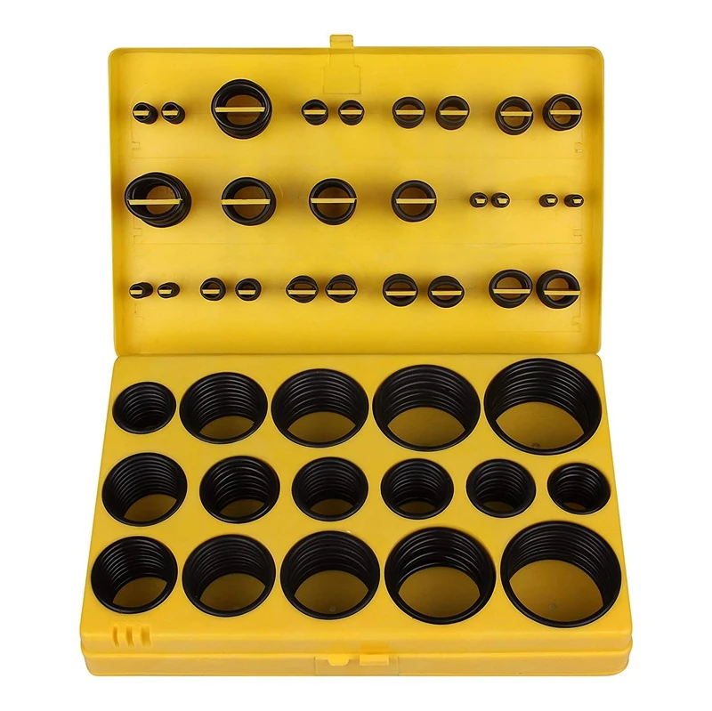 420 Stuks/32 Maten Rubberen Tap 0-Ring Afdichting Pakking Ring Afdichting Assortiment Set Hoogwaardige Rubberen O-Ring Kit Voor Onderhoud, Loodrecht