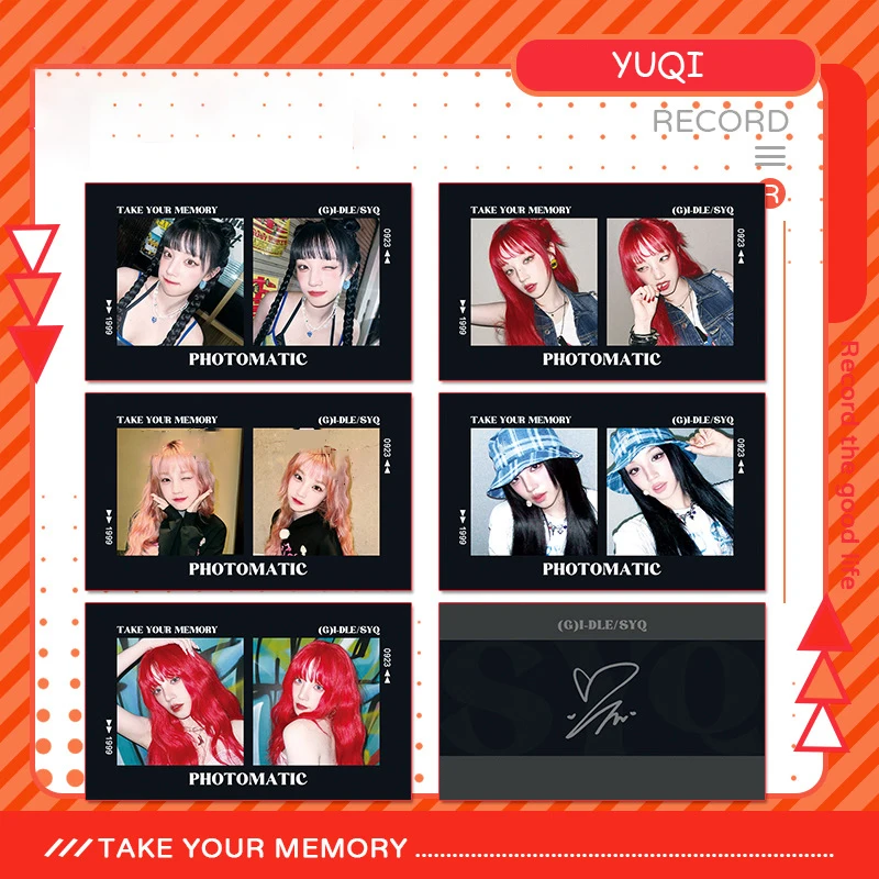 5 Stks/set Kpop Mieyeon Yuqi Neem Je Geheugen Ansichtkaarten Shuhua Soyeon Minnie Mode Dubbele Kanten Fotocards Fans Collectie Geschenken