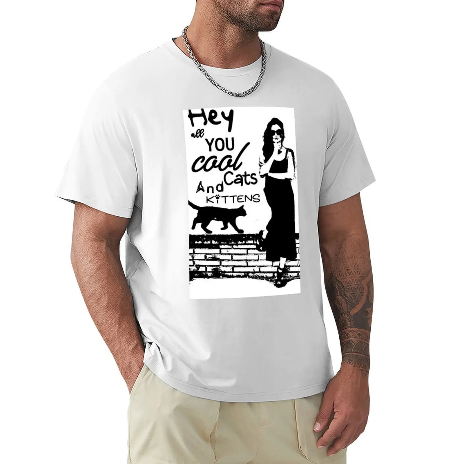 

Aunt Wendy - Cool Cats & Kittens T-Shirt heavyweights quick-drying plus size tops new edition mens graphic t-shirts hip hop