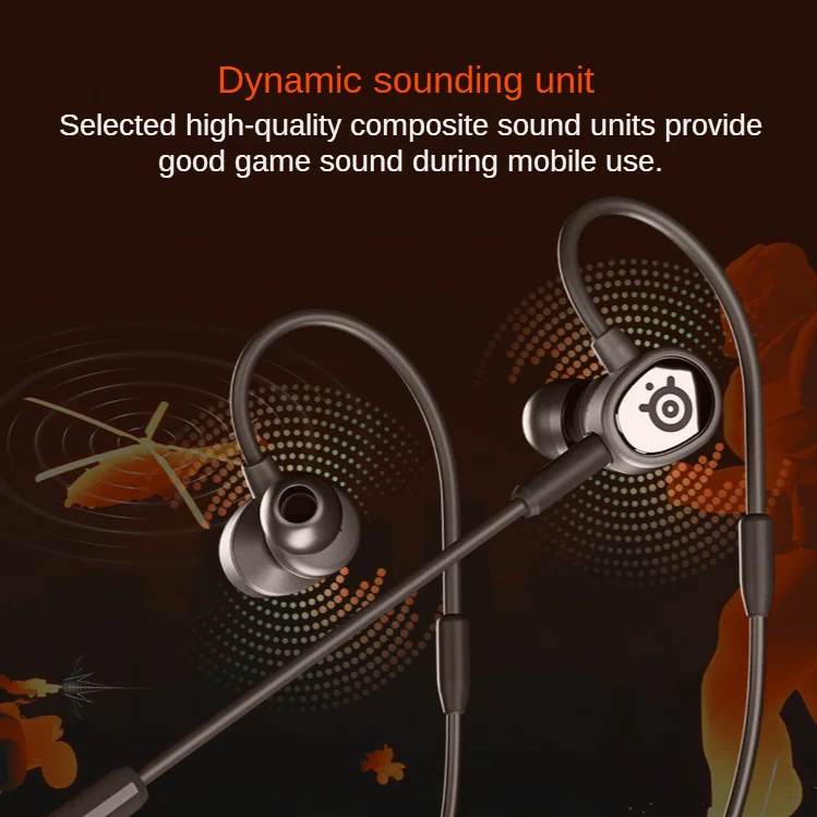 Auriculares con cable para juegos Steelseries Tusq personalizados, con reducción de ruido, para CSGO, de alta calidad de sonido