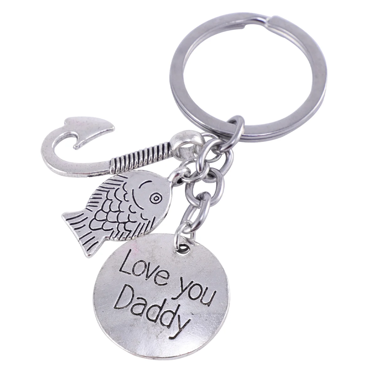 Father S Day Key Charm Keychain Fishing Theme Keychains Father's Gift Dad Gifts