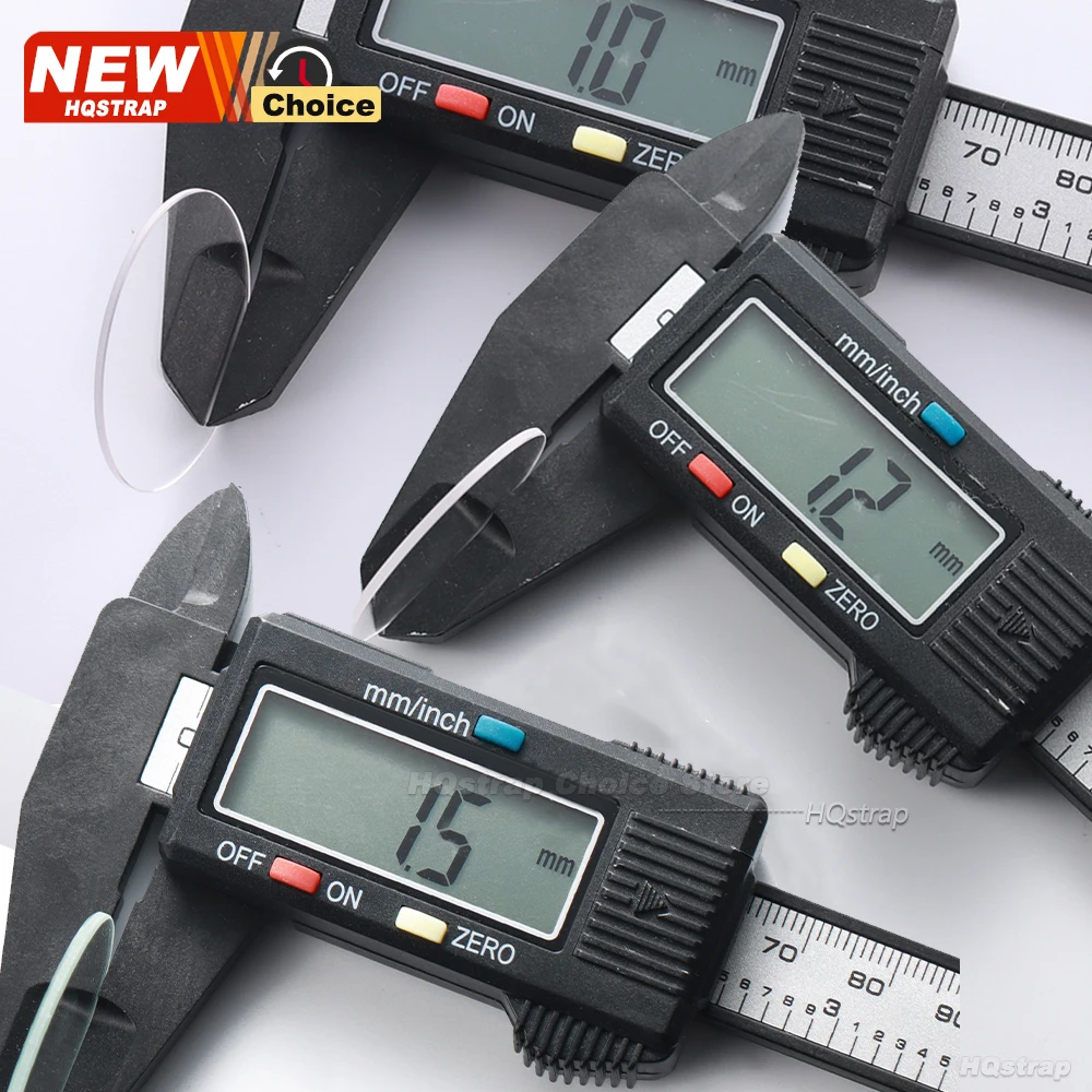 1/3/5 قطعة ساعة الزجاج استبدال شقة 1.0 مللي متر 1.2 مللي متر 1.5 مللي متر أقطار سميكة 28 مللي متر 29 مللي متر 30 مللي متر 31 مللي متر 32 مللي متر أداة إصلاح الكريستال الشفاف