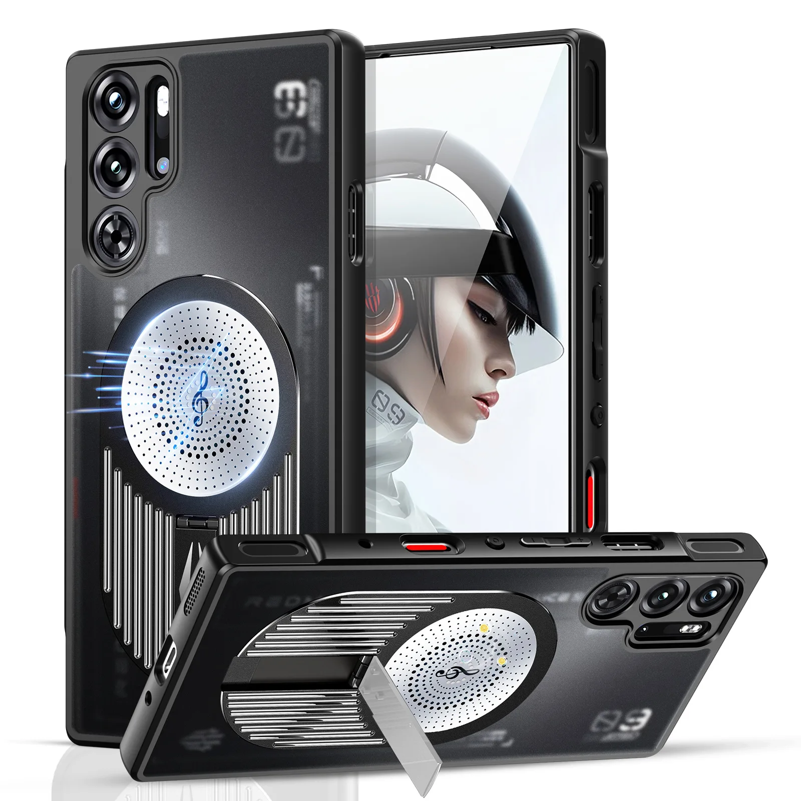 

Противоударные металлические защитные чехлы для Zte Red Magic 8 8s 9 9s 10 Pro Plus Чехол Magsafe Cover для Redmagic 9 Pro Case