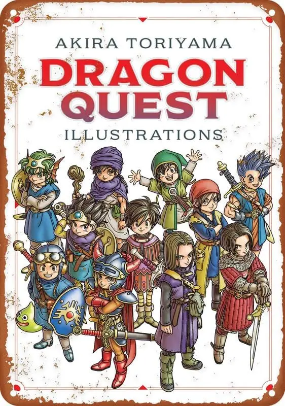 Drgon Quest llustrtons: 30Th nnversry Edton Metl lumnum Sgn Gft Wll Plque Poster For Cfe Br Resturnt Supermrket Poster 8X12 nch