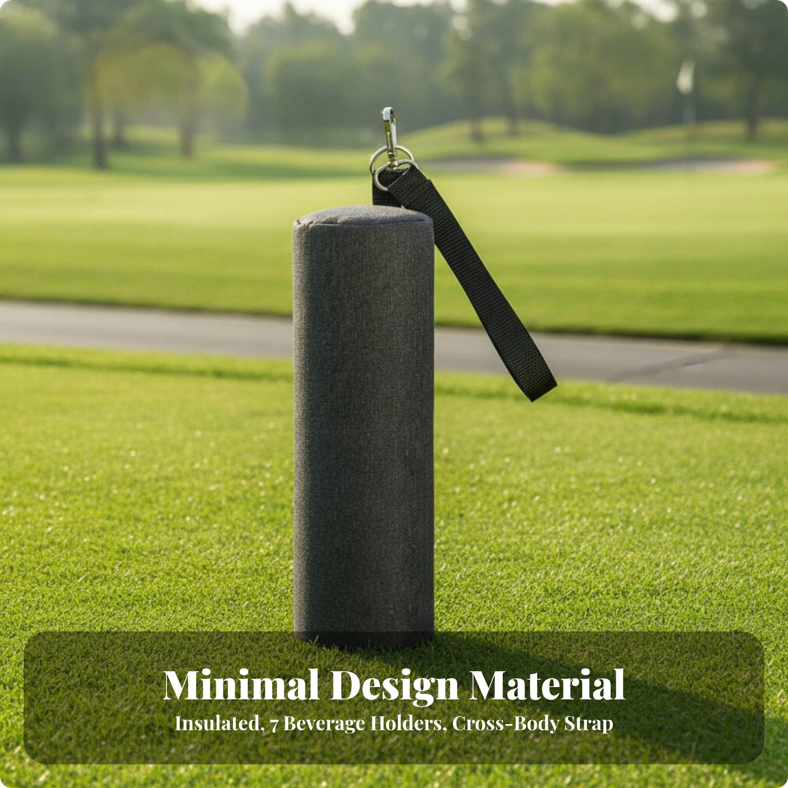 Cylindrical Insulated Cooler Bag Long-Lasting Foldable Cylindrical Cooler Bag Hot or Cold Food Carrier Easy to Clean Abrasion