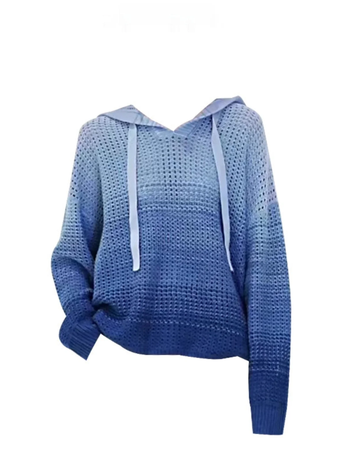 

Толстовка Ang Home Dalang: Новинка осени, женский вязаный свитер свободного кроя с длинными рукавами и капюшоном