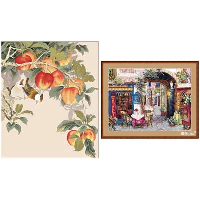 Chinese Cross-Stitch Kits for Embroidery Needlework, Beautiful Apple Treecounted, DIY Sets, 16CT, 14CT, 18CT