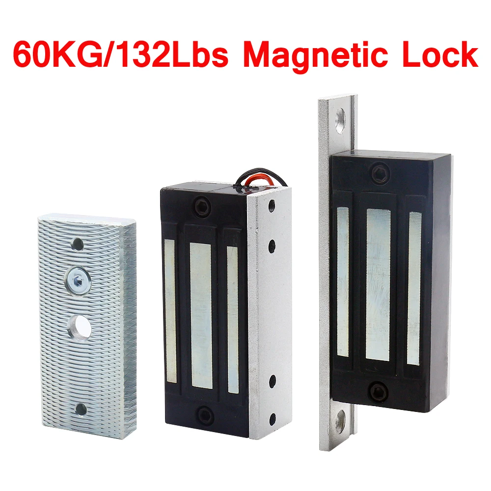 DC12V magnetic lock 60KG/132Lbs access control electric lock storage cabinet small electronic door lock Electromagnetic lock