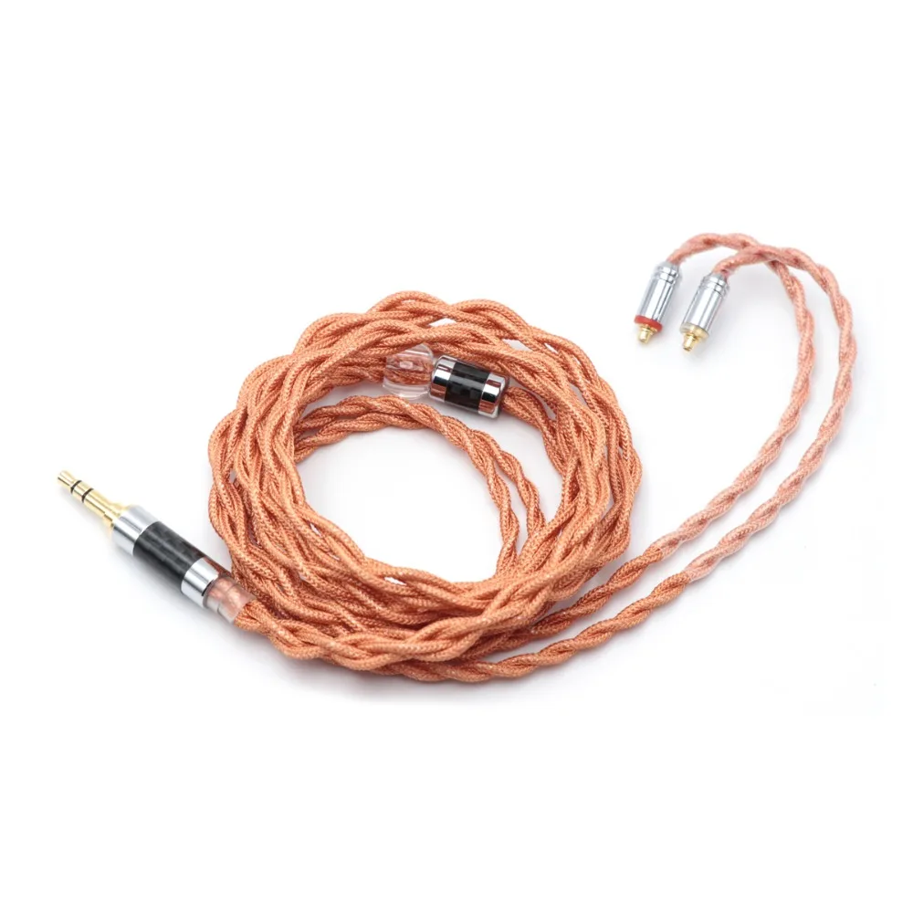 Linsoul LSC09 IEM HiFi Upgrade Cable 4 Core Single Crystal Copper Silver Plated Earphone Cable MMCX/ 2Pin 0.78 3.5mm 2.5mm 4.4mm